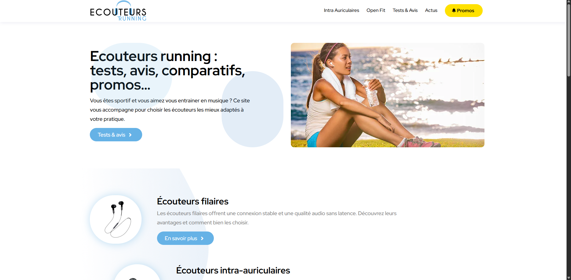 Ecouteurs Running E-commerce