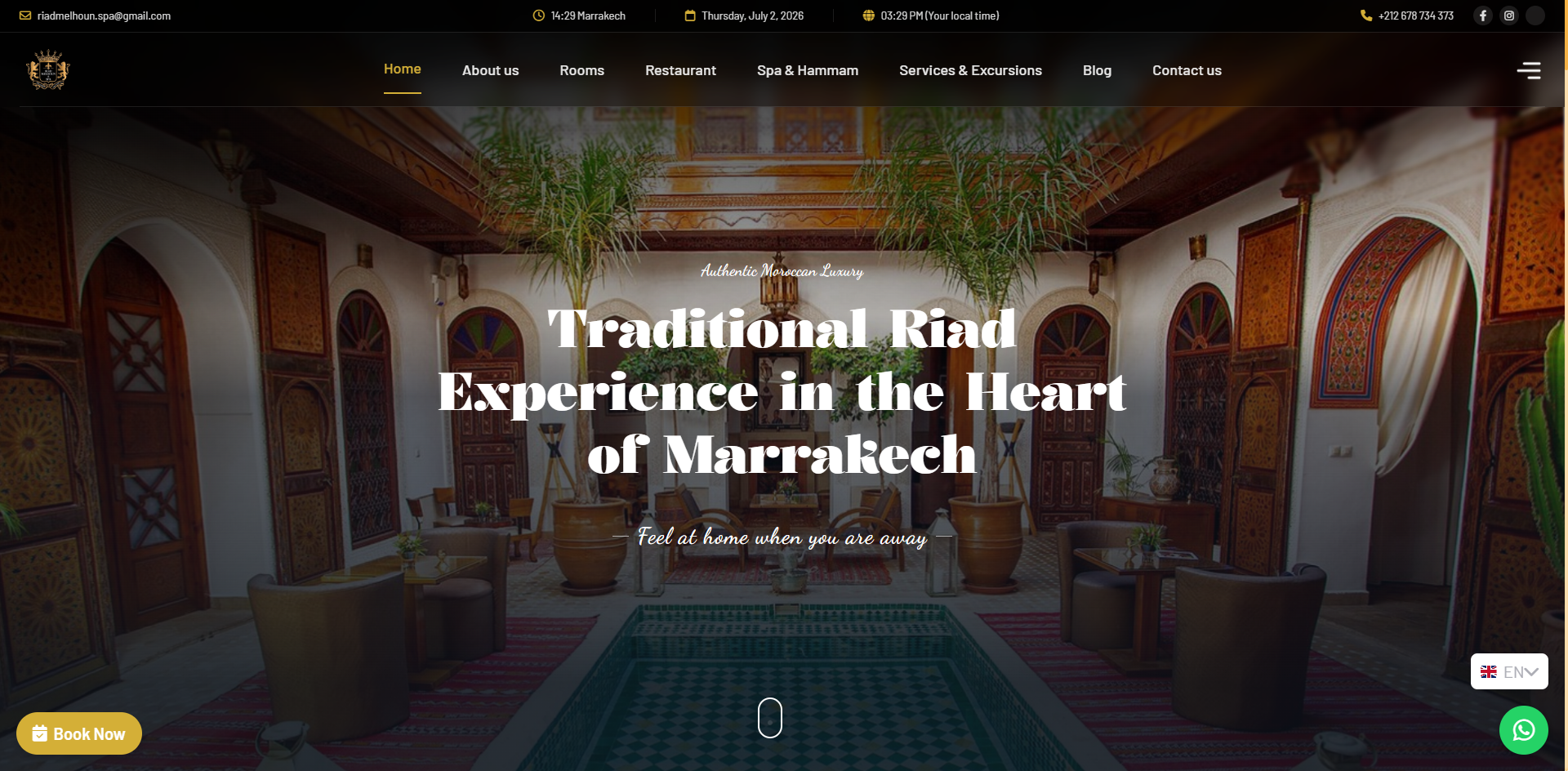 riad & spa for resrtoration